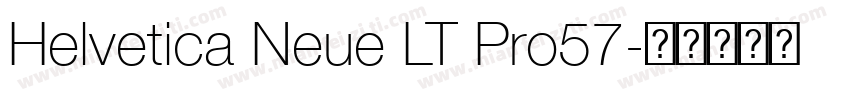 Helvetica Neue LT Pro57字体转换